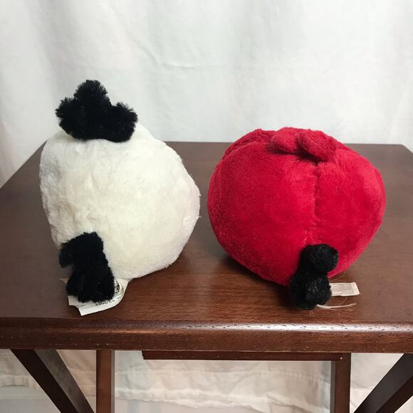 Bundle of 2 Angry Birds Red Bird & Matilda White Small Plush Stuffed Animals - Picture 3 of 9